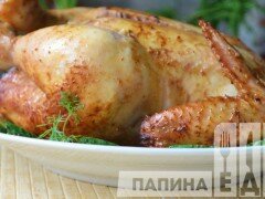 Курица в медово-соевом маринаде запеченная в духовке