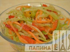 Корейский салат из редьки и моркови