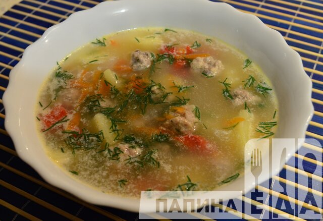 Пошаговый фото-рецепт супа с фрикадельками